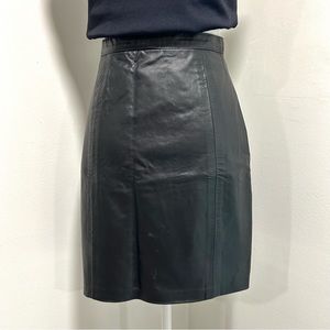 90’s Leather Mini Skirt size 25”